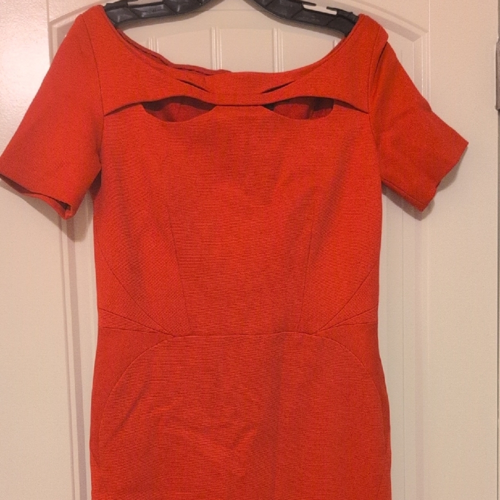 Zac Posen Red Midi Dress